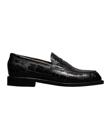 Allen Edmonds Reserve Men 's Miller Reserve Croc-Embossed Leather Penny Loafers | Thumbnail 1