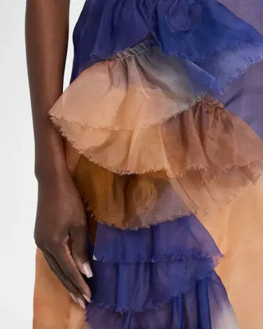 Ulla Johnson x Helen Frankenthaler Yelena Ruffled Silk-Organza Skirt | Thumbnail 5 Ulla Johnson x Helen Frankenthaler Yelena Ruffled Silk-Organza Skirt | Thumbnail 5