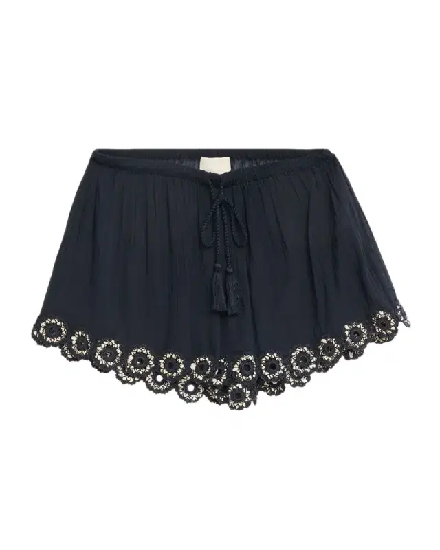 Liya Embroidered Gauze Coverup Shorts