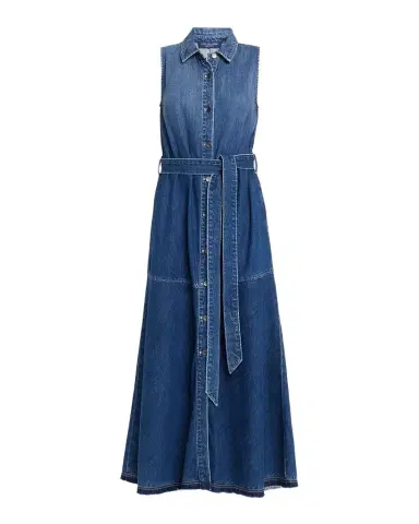Kobi Halperin Addison Belted Ombre Cotton Denim Maxi Dress | Thumbnail 1 Kobi Halperin Addison Belted Ombre Cotton Denim Maxi Dress | Thumbnail 1