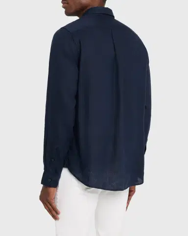 Vince Men's Linen Sport Shirt | Thumbnail 3