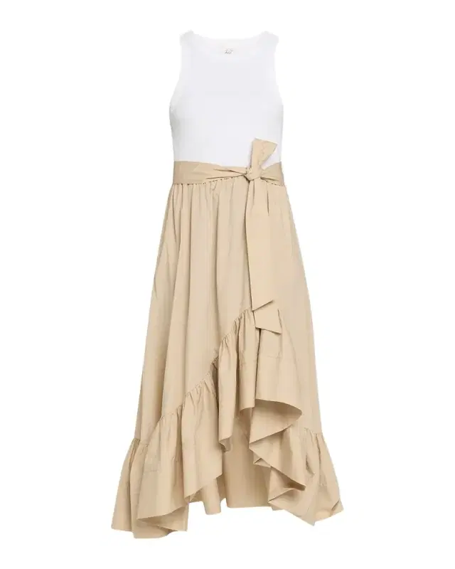 Cinq a Sept Zayla Two-Tone Midi Dress