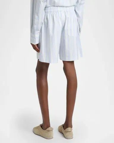 Jacquemus Men's Cotton Stripe Relaxed Flat-Front Shorts | Thumbnail 3