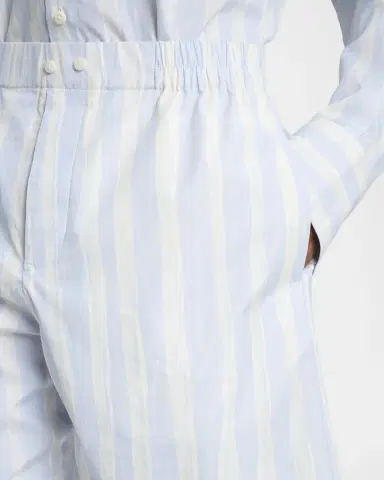 Jacquemus Men's Cotton Stripe Relaxed Flat-Front Shorts | Thumbnail 5