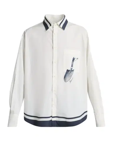 Jacquemus Men's Candy Stripe Relaxed Cotton Button-Down Shirt | Thumbnail 1 Jacquemus Men's Candy Stripe Relaxed Cotton Button-Down Shirt | Thumbnail 1
