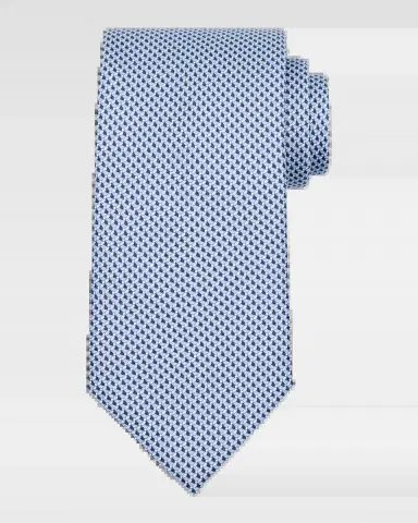 Brioni Men's Micro Print Silk Jacquard Tie | Thumbnail 2 Brioni Men's Micro Print Silk Jacquard Tie | Thumbnail 2