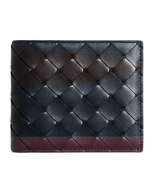 Bottega Veneta Men 's Intrecciato Airbrushed Bifold Wallet