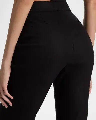 ALICE + OLIVIA Linden Bootcut Linen-Blend Pants | Thumbnail 5