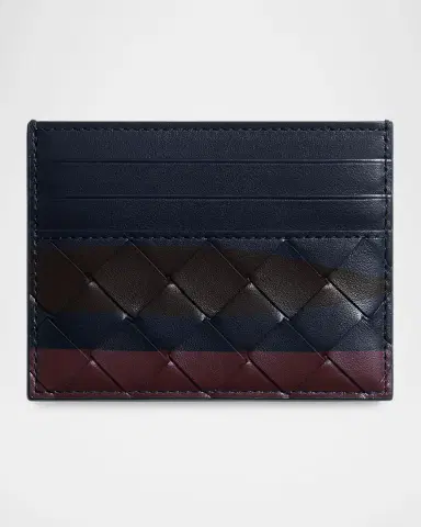 Bottega Veneta Men's Intrecciato Airbrushed Card Holder | Thumbnail 2 Bottega Veneta Men's Intrecciato Airbrushed Card Holder | Thumbnail 2