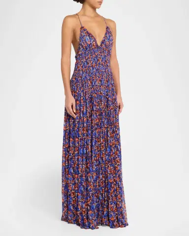 Ulla Johnson Atrani Floral Silk Chiffon Maxi Dress | Thumbnail 4 Ulla Johnson Atrani Floral Silk Chiffon Maxi Dress | Thumbnail 4
