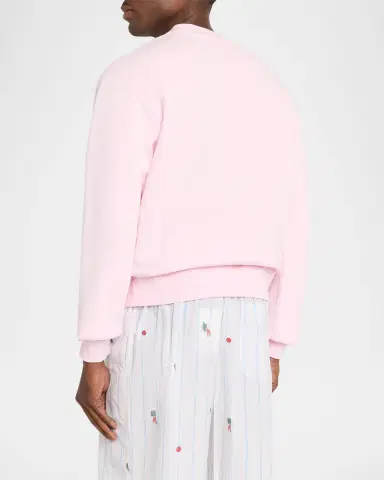 Jacquemus Men's Grosgrain Logo Cotton Sweatshirt | Thumbnail 3