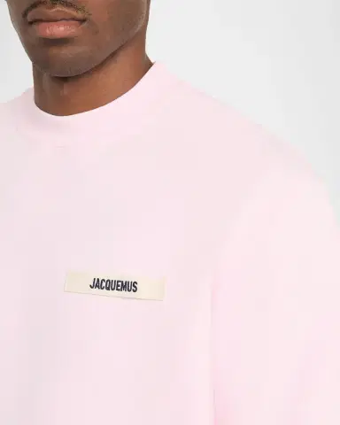 Jacquemus Men's Grosgrain Logo Cotton Sweatshirt | Thumbnail 5