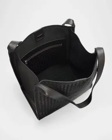 Bottega Veneta Men's Small Corriere Tote Bag in Intrecciato Leather | Thumbnail 4 Bottega Veneta Men's Small Corriere Tote Bag in Intrecciato Leather | Thumbnail 4