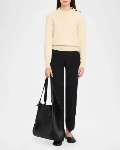 Bottega Veneta Men's Small Corriere Tote Bag in Intrecciato Leather | Thumbnail 5 Bottega Veneta Men's Small Corriere Tote Bag in Intrecciato Leather | Thumbnail 5
