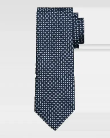 Brioni Men's Micro-Floral Silk Tie | Thumbnail 2 Brioni Men's Micro-Floral Silk Tie | Thumbnail 2