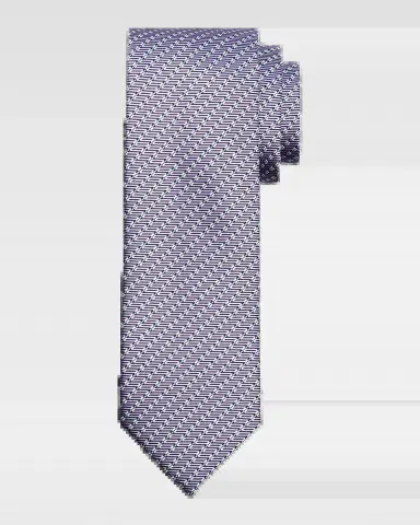 Brioni Men's Micro-Print Silk Jacquard Tie | Thumbnail 2