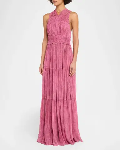 Ulla Johnson Freesia Sleeveless Silk Chiffon Gown | Thumbnail 4