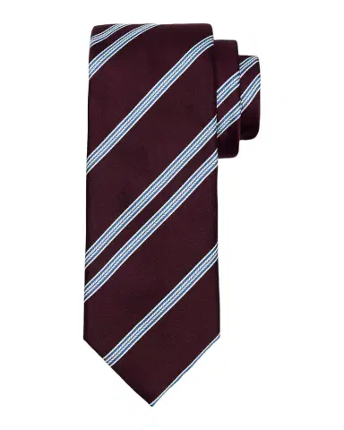 Brioni Men's Herringbone Stripe Jacquard Silk Tie | Thumbnail 1