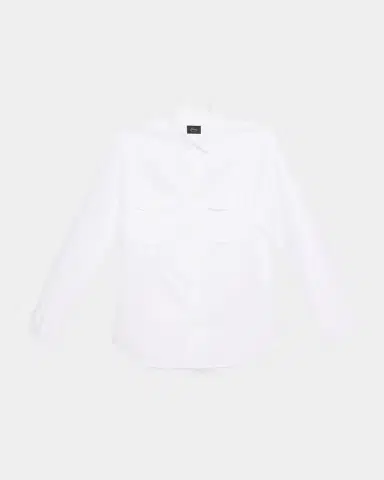 Brioni Men's Cotton and Linen Flap-Pocket Military Shirt | Thumbnail 1 Brioni Men's Cotton and Linen Flap-Pocket Military Shirt | Thumbnail 1