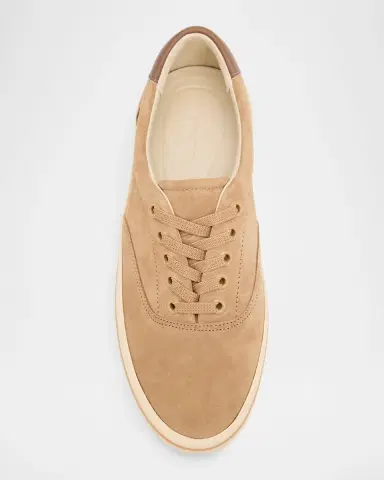 Vince Men's Seaside Suede Low-Top Sneakers | Thumbnail 4 Vince Men's Seaside Suede Low-Top Sneakers | Thumbnail 4
