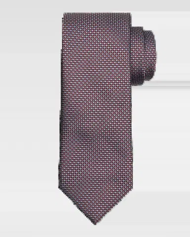 Brioni Men's Micro Triangle Silk Jacquard Tie | Thumbnail 2 Brioni Men's Micro Triangle Silk Jacquard Tie | Thumbnail 2