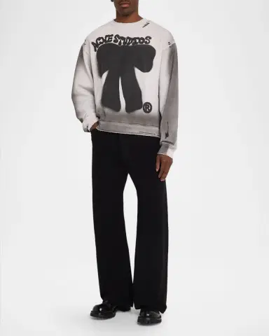 Acne Studios Men's Fransiska Cotton Sweatshirt | Thumbnail 2