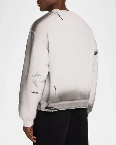 Acne Studios Men's Fransiska Cotton Sweatshirt | Thumbnail 3