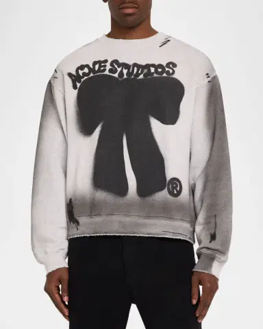 Acne Studios Men's Fransiska Cotton Sweatshirt | Thumbnail 4