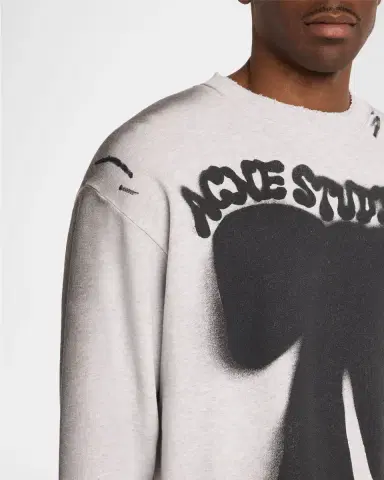 Acne Studios Men's Fransiska Cotton Sweatshirt | Thumbnail 5