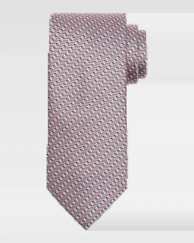 Brioni Men's Micro-Print Silk Jacquard Tie | Thumbnail 2 Brioni Men's Micro-Print Silk Jacquard Tie | Thumbnail 2