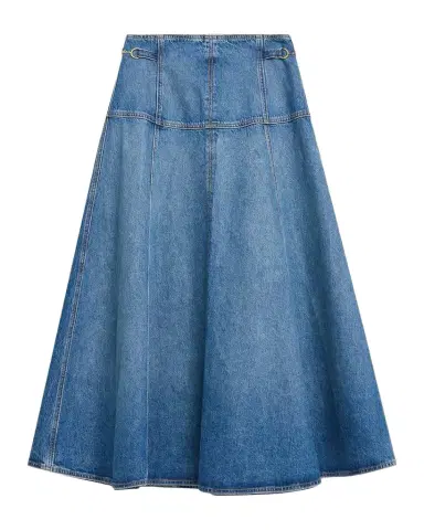 Ulla Johnson Brigette Denim Midi Skirt | Thumbnail 1 Ulla Johnson Brigette Denim Midi Skirt | Thumbnail 1