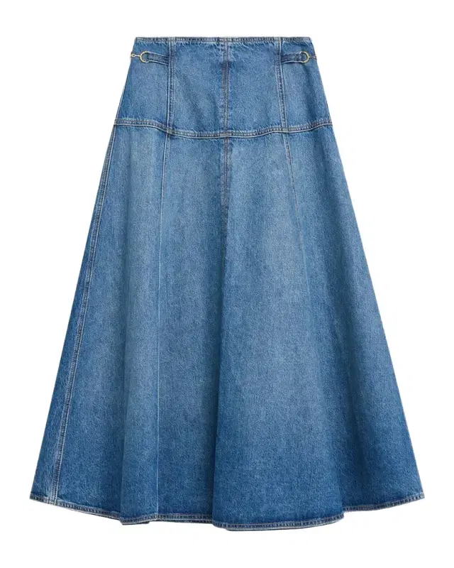Brigette Denim Midi Skirt