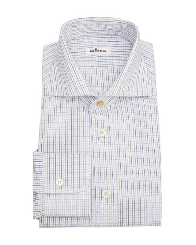Men 's Cotton Graph Check Classic-Fit Dress Shirt
