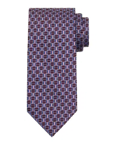 Brioni Men's Geometric Square Jacquard Silk Tie | Thumbnail 1