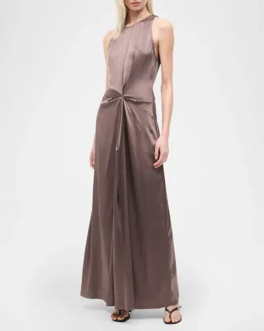 Staud Jaelyn Silk Maxi Dress | Thumbnail 3 Staud Jaelyn Silk Maxi Dress | Thumbnail 3