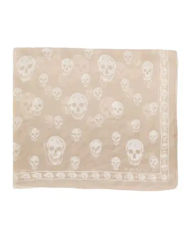 Alexander McQueen Classic Skull Wool Scarf | Thumbnail 1