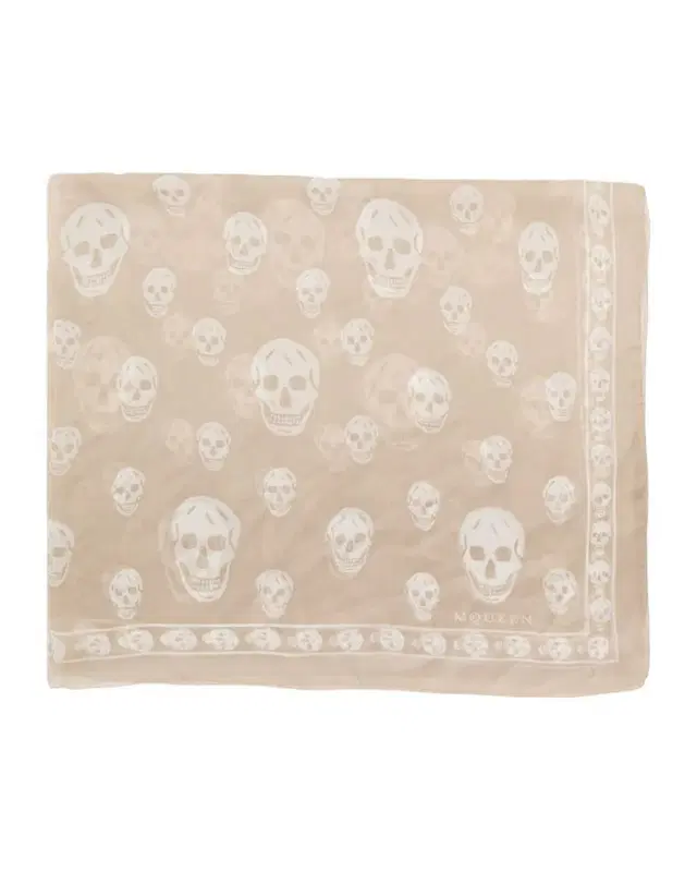 McQueen Classic Skull Wool Scarf
