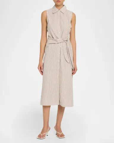 Favorite Daughter The Good Behavior Striped Midi Dress | Thumbnail 2 Favorite Daughter The Good Behavior Striped Midi Dress | Thumbnail 2