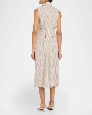 Favorite Daughter The Good Behavior Striped Midi Dress | Thumbnail 3 Favorite Daughter The Good Behavior Striped Midi Dress | Thumbnail 3