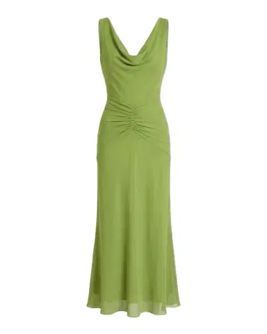 NICHOLAS Calia Ruched Cowl-Neck Maxi Dress | Thumbnail 1 NICHOLAS Calia Ruched Cowl-Neck Maxi Dress | Thumbnail 1