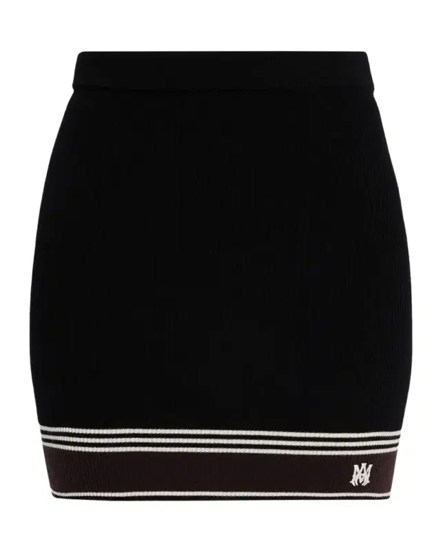 Amiri MA Stripe Rib Mini Skirt
