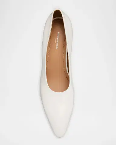 Maison Margiela Court Shoe Leather Wedge Pumps | Thumbnail 6 Maison Margiela Court Shoe Leather Wedge Pumps | Thumbnail 6