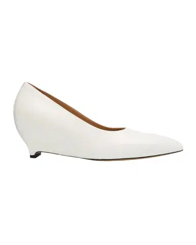 Maison Margiela Court Shoe Leather Wedge Pumps | Thumbnail 1 Maison Margiela Court Shoe Leather Wedge Pumps | Thumbnail 1