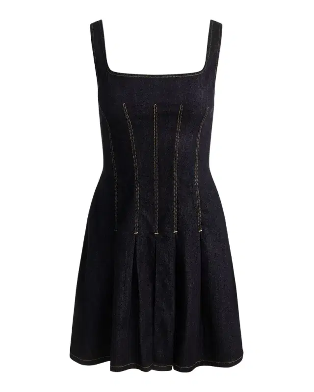 Hollis Flared Denim Mini Dress Hollis Flared Denim Mini Dress