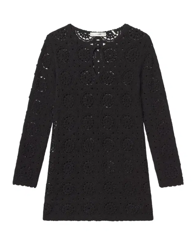 The Crochet Keyhole Mini Dress