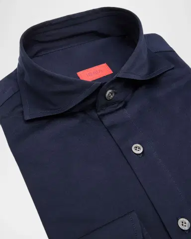 Isaia Cotton Jersey Shirt | Thumbnail 2
