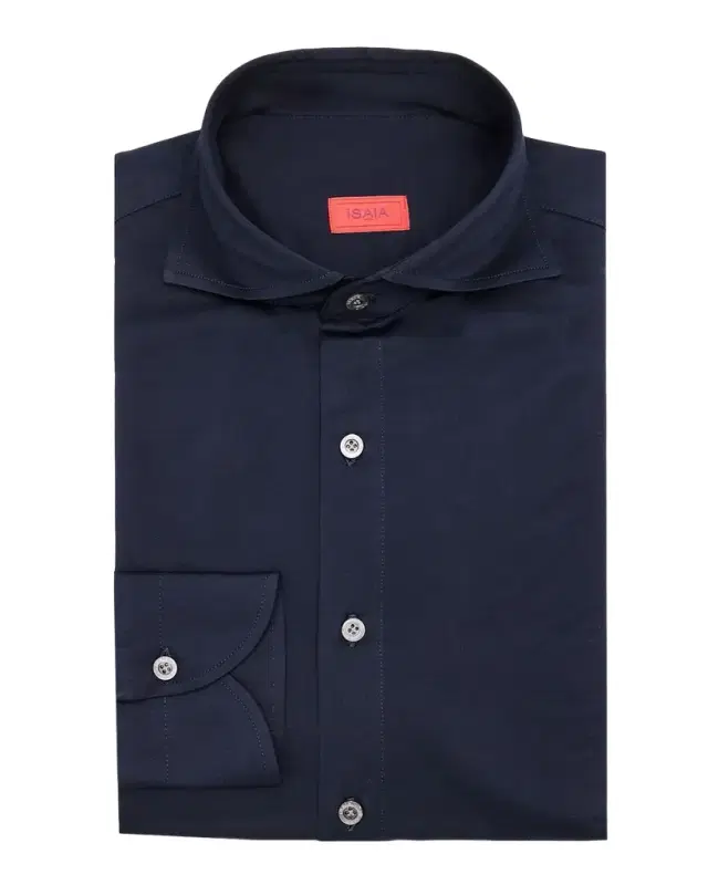Isaia Cotton Jersey Shirt