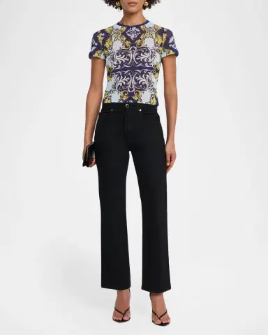 ALICE + OLIVIA Tess Crewneck Tee | Thumbnail 2