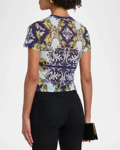ALICE + OLIVIA Tess Crewneck Tee | Thumbnail 3