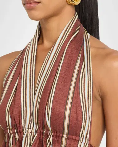 A.L.C. Kaia Linen Tie-Back Halter Top | Thumbnail 5 A.L.C. Kaia Linen Tie-Back Halter Top | Thumbnail 5